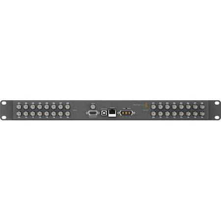 Blackmagic Design Blackmagic Design Compact Micro Videohub, Broadcast Grade Routing Switcher, Up to 144 Inputs, 288 Outputs, 144 Deck Control Ports