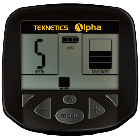 Teknetics Alpha 2000 Metal Detector, 8" Waterproof Concentric Coil, VLF 7.69 kHz