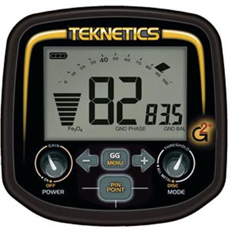 Teknetics G2+ Metal Detector with 11" Bi-Axial DD Waterproof Coil, 19 kHz Freq.