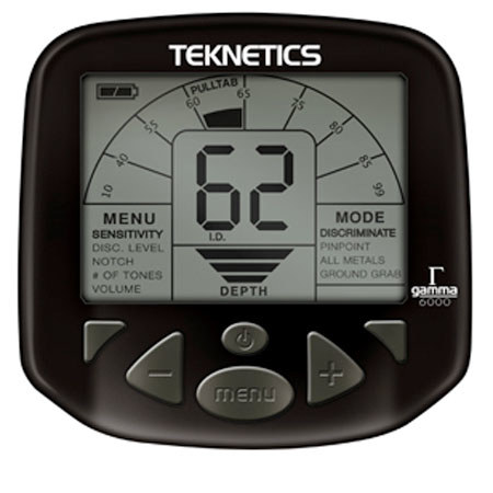 Teknetics Gamma 6000 Metal Detector with 8" Water Proof Coil, 7.8 kHz Freq