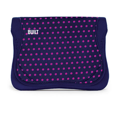Built Neoprene Envelope for iPad 1, 2, 3 & 4 - Mini Dot Navy
