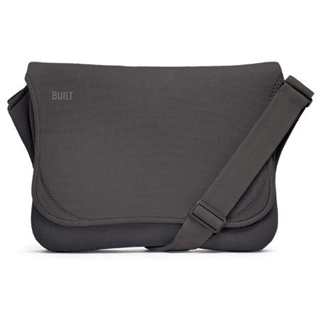 Built Neoprene Messenger Bag for for iPad, iPad 2, iPad 3 & iPad 4, Charcoal