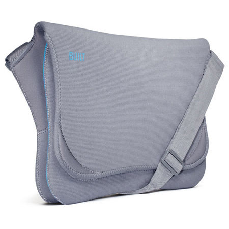Built Neoprene Messenger Bag, Slate