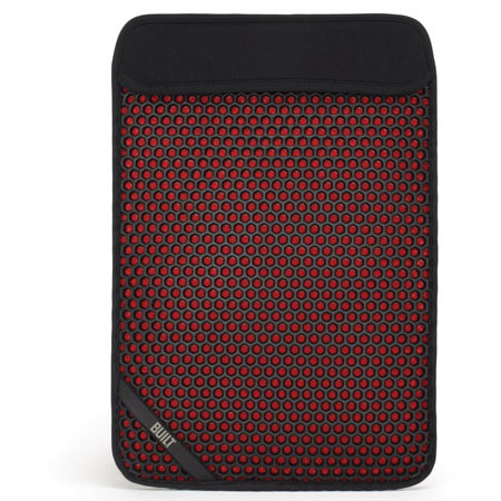 Built MX Sleeve for 13" MacBook Pro and 14" Ultrabook, Black with Red Interior
