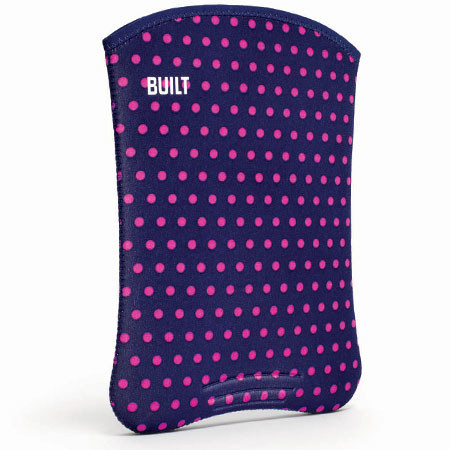 Built Slim Neoprene Sleeve for iPad Mini, Mini Dot Navy/Magenta