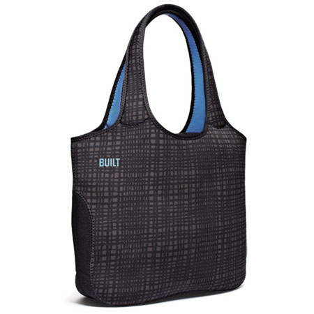 Built Neoprene Tote Bag for 13in MacBook, Graphite Grid