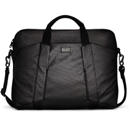 Built City Collection Slim Laptop Bag, Black