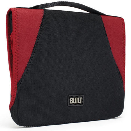 Built Convertible Neoprene Case - For all Models of iPadS - Black/Bordeaux