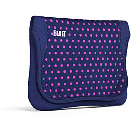 Built 9-10 inch E-Reader/Tablet Neoprene Envelope, Mini Dot Navy