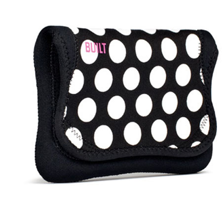 Built 7-8" E-Reader/Tablet Neoprene Envelope, Big Dot Black & White