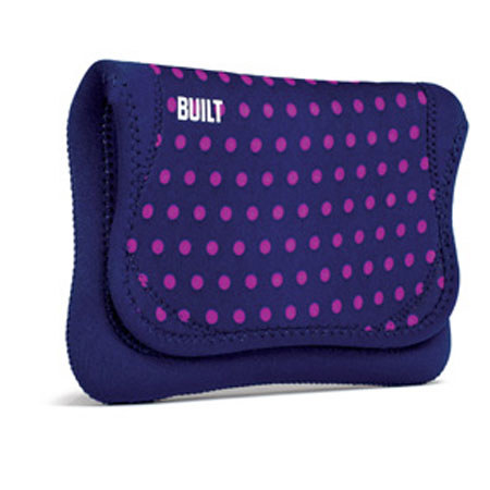 Built 7-8" E-Reader/Tablet Neoprene Envelope, Mini Dot Navy