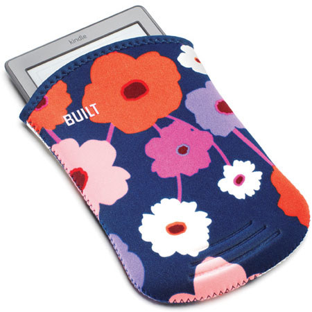 Built Slim Neoprene Sleeve for Kindle, Kindle Touch/3G, Lush Flower/Magenta