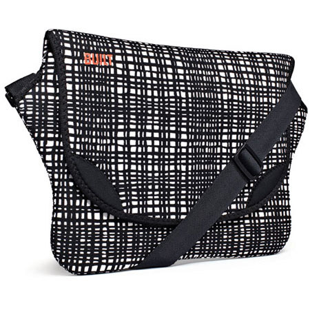 Built Slim Neoprene 11-13 inch Messenger Bag, City Grid