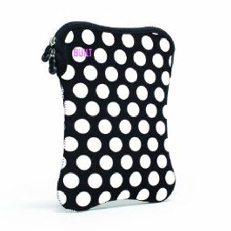 Built 9-10" E-Reader/Tablet Neoprene Sleeve, Mini Dot Black & White