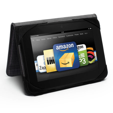 Built Slim Folio Standing Case for Kindle Fire HD 7", Gridlock