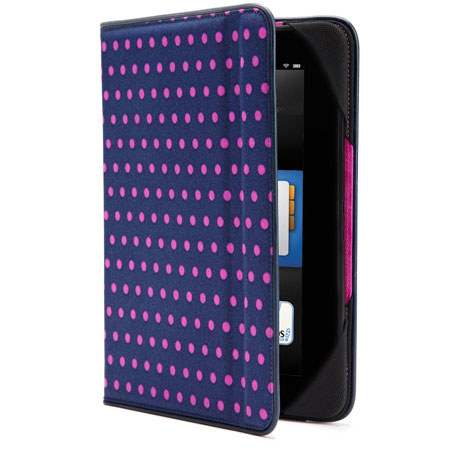 Built Slim Cover for Kindle Fire HD 8.9", Mini Dot Navy