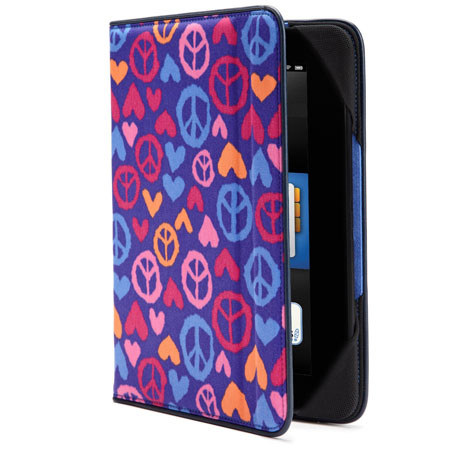 Built Slim Cover for Kindle Fire HD 8.9", Summer of Love Indigo