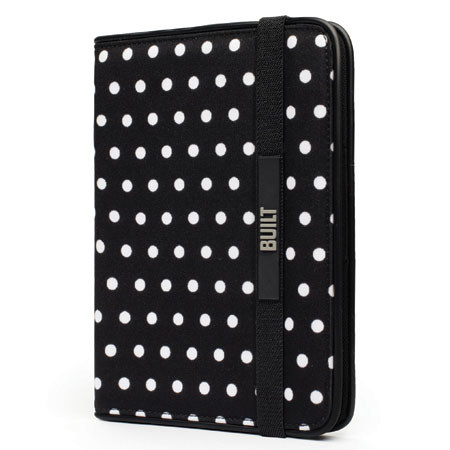 Built Kindle and Kindle Touch Slim Folio Case, Mini Dot Black and White