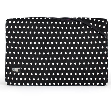 Built Twist Top Sleeve for 11" MacBook Air, Mini Dot Black/White