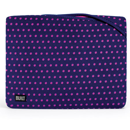 Built Twist Top Sleeve for 13" MacBook Air & Ultrabooks upto 14", Mini Dot Navy