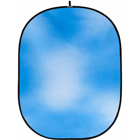 Botero 008 5x7' Collapsible Background, Sky Blue/White