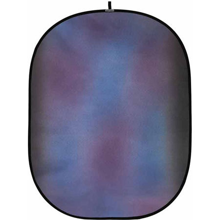 Botero 018 5x7' Collapsible Background, Blue/Purple/Dark Gray