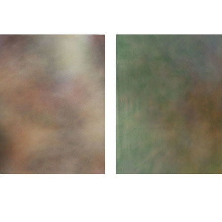 Botero 801 10x12' Double Sided Muslin Background, Brown/Tan/Green/Violet