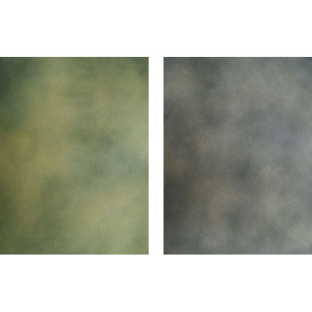 Botero 809 10x12' Double Sided Muslin Background - Yellow / Gray