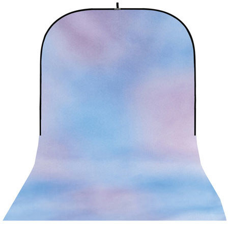 Botero 006 8x16' Super Collapsible Background - Sky Blue, Pink