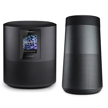 Bose Home Speaker 500,Triple Black W/Bose SL Revolve Bluetooth Speaker, TR Black