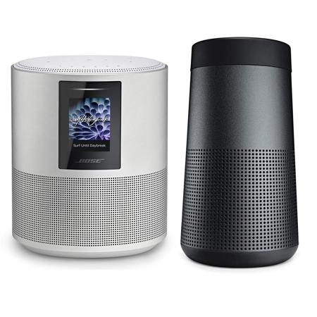 Bose 500 Wireless Speaker with Amazon Alexa,Luxe Silver W/Bluetooth Speaker Blck