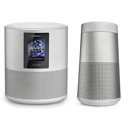 Bose 500 Wireless Speaker with Amazon Alexa,Luxe Silver W/Bluetooth Speaker Gray