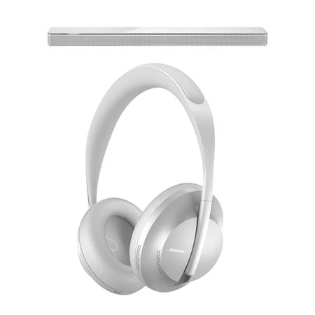 Bose Soundbar 700,Arctic White W/Bose 700 Noise-Canceling Headphone