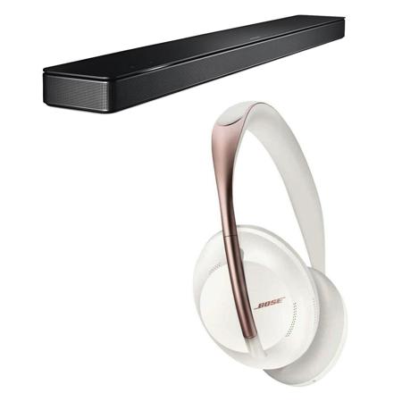 Bose Soundbar 500,Black W/Bose Headphones 700 Noise Cancelling Bluetooth W/Mic