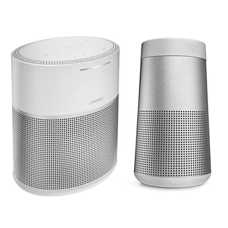 Bose Home Speaker 300,Silver W/Bose SoundLink Revolve Bluetooth Speaker,Lux Gray