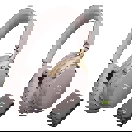 Bose QuietComfort Ultra Headphones, Sandstone with Green Extreme Portable Wireless Charger