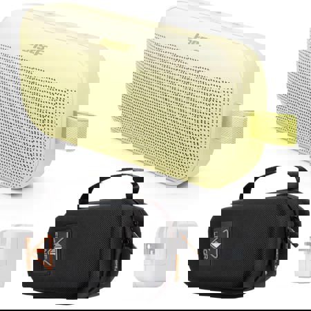 Bose SoundLink Flex 2nd Gen Bluetooth Speaker, Citrus Yellow, Bundle with Hard Shell Travel Case