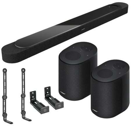Bose Lifestyle Ultra Soundbar, + 2x Lifestyle Ultra Surround Speakers, Black