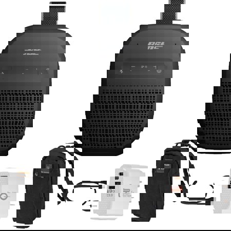 Bose SoundLink Micro 2nd Gen Bluetooth Speaker, Black + Case + 20W Wall Charger