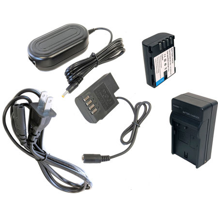 Bescor DMW-BLF19 Battery, Charger, Coupler & AC Adapter Kit for Select Panasonic Cameras
