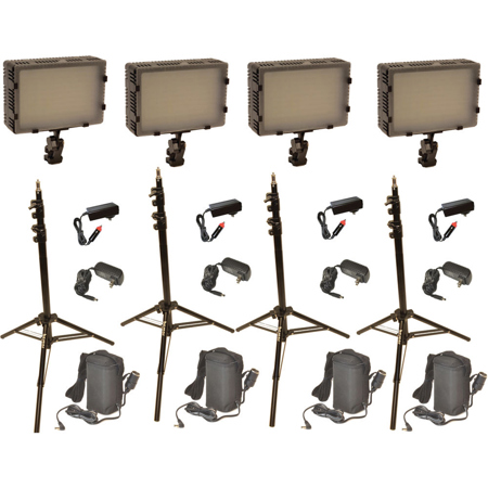 Bescor FP-180KXB Bi-Colored Dual LED Studio Lighting Kit