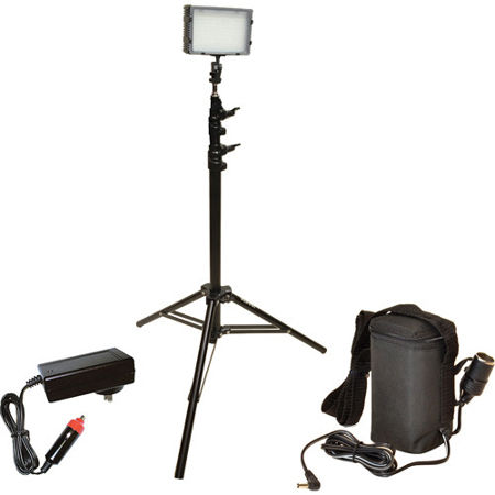 Bescor FP-180SB Bi-Colored Single LED & 5 Hour Battery Studio Lighting Kit