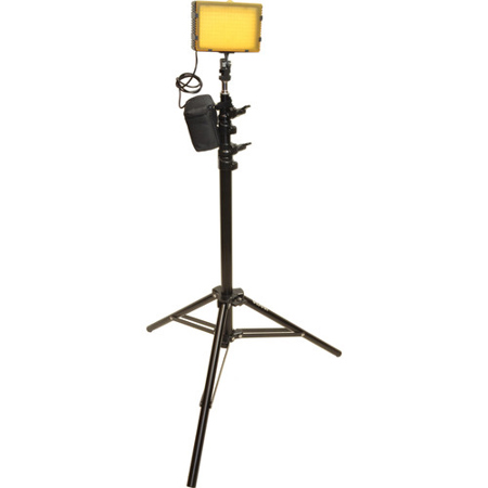 Bescor FP-180SB Bi-Colored Single LED & 5 Hour Battery Studio Lighting Kit