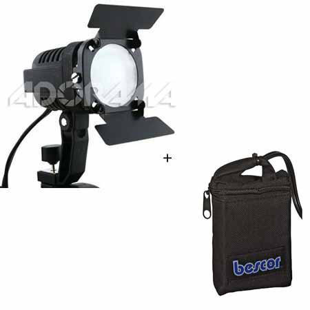 Bescor KLK-65 Kit, VS-65 AC / DC Video Light & HP-3 Battery & Charger, 30 Minute Run Time.