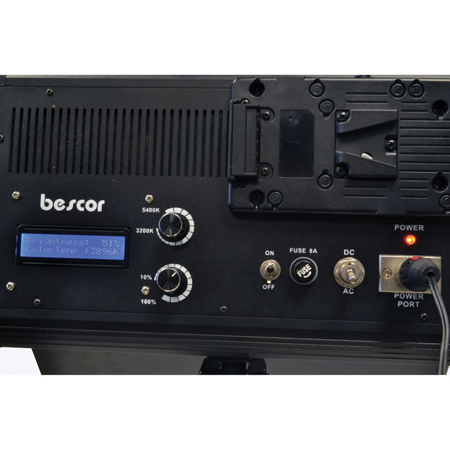 Bescor LED-700K 1000W Combined Dual Bi-Color LED Panel Studio Kit