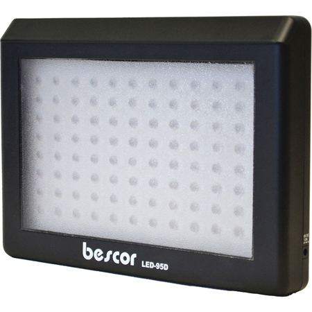 Bescor LED95DSB 95W Single LED Studio Lighting & Battery Kit