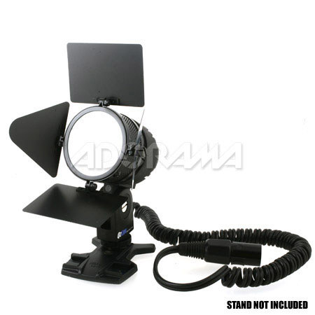 Bescor On-Camera DC Video Light with Barndoor/Diffuser