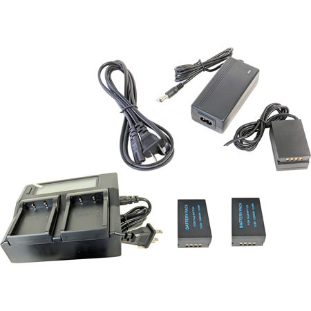 Bescor 2x NP-T125 Battery, Charger, Coupler & AC Adapter Kit for Select Fujifilm Cameras