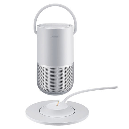 Bose Portable Home Speaker, Luxe Silver - With Bose Charging Cradle for Home Speaker, Luxe Silver