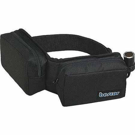 Bescor 12v 13amp Two Pouch Battery Belt with 1 Cigarette Socket and 1 XLR